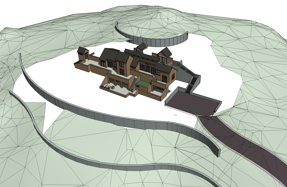 Learning to model terrain in SketchUp